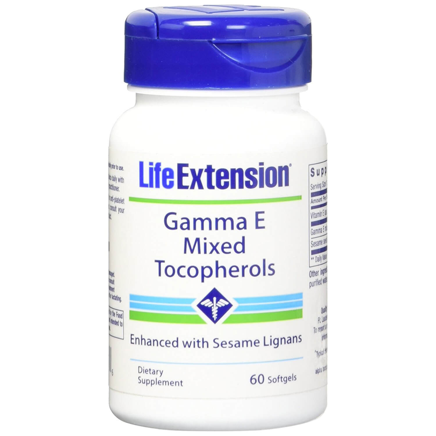 Life Extension Gamma Ε Mixed Tocopherol With Sesame Lignans Συμπλήρωμα Διατροφής Βιταμίνης Ε 60soft.gels