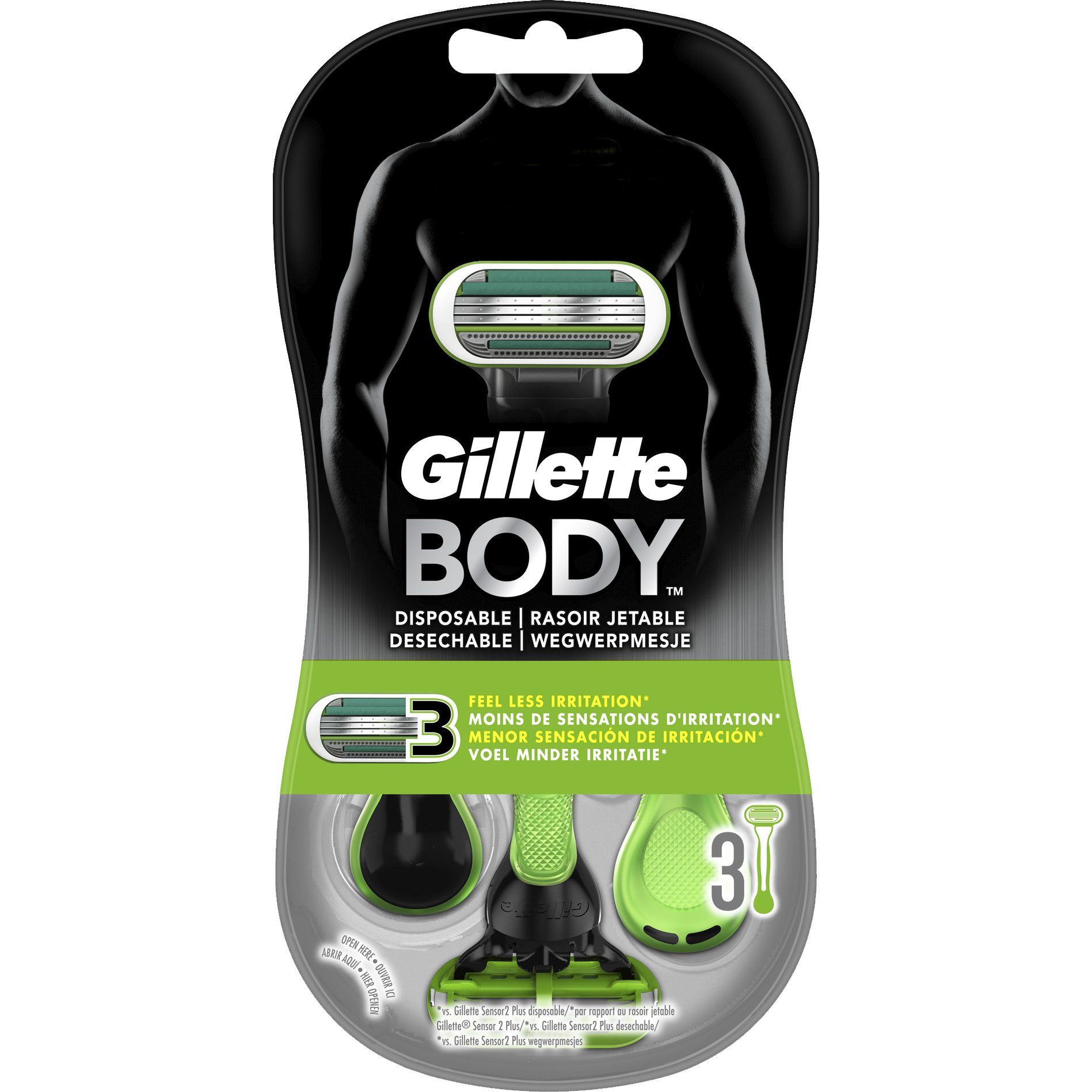 Gillette Body Groom Ξυριστική Μηχανή Ειδικά Σχεδιασμένη για το Σώμα με Εργονομική Λαβή που δε Γλιστρά Ακόμα & Στο Ντους 1τεμάχιο
