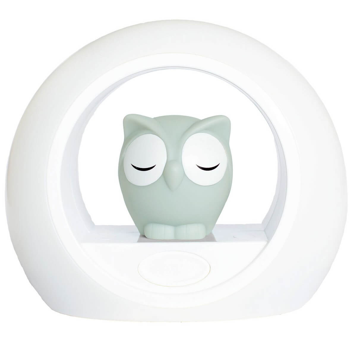 Zazu Lou the Owl Nightlight With Sound Sensor Κουκουβάγια Φωτάκι Νυκτός σε Γκρι Χρώμα, με Αισθητήρα Απενεργοποίησης