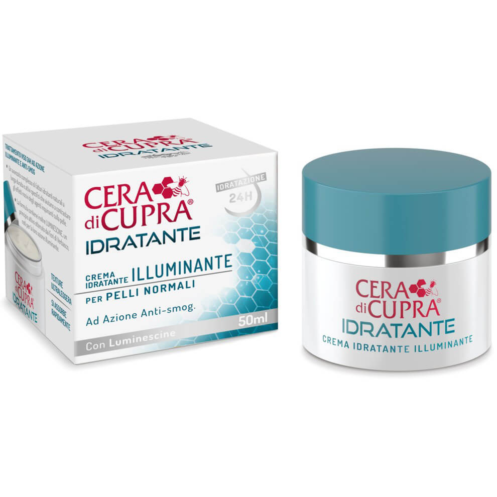 Cera di Cupra Idratante Crema Illuminante Κρέμα 24ης Ενυδάτωσης & Λάμψης για Κανονικές Επιδερμίδες 50ml