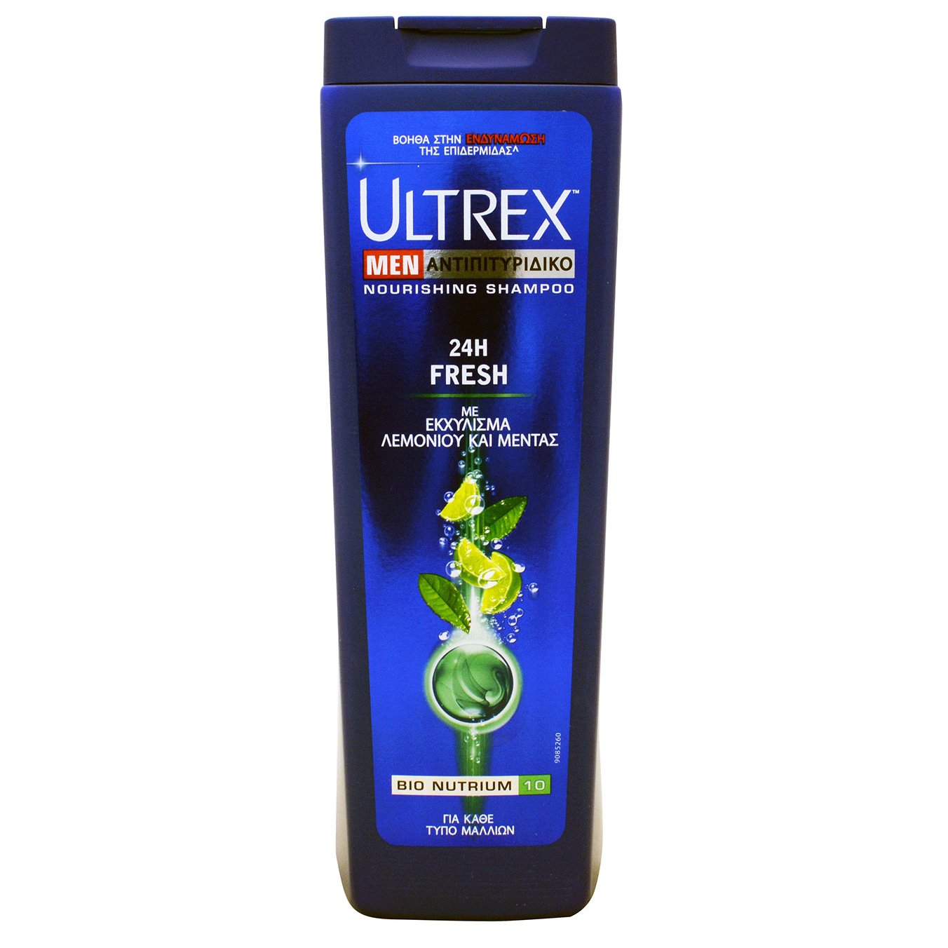 Ultrex Men 24h Fresh Shampoo Αντιπιτυριδικό Σαμπουάν με Εκχύλισμα Λεμονιού & Μέντας για Αίσθηση Φρεσκάδας που Διαρκεί 360ml