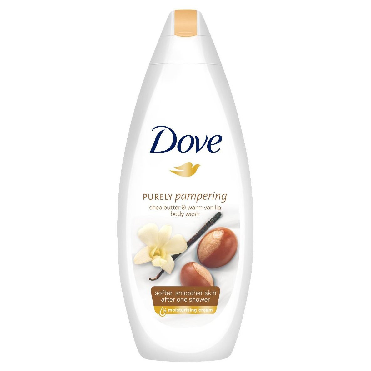 Dove Purely Pampering Shea Butter & Vanilla Body Wash Ενυδατικό Αφρόλουτρο με Άρωμα Βανίλιας, Αφήνει το Δέρμα Λείο & Απαλό 750ml
