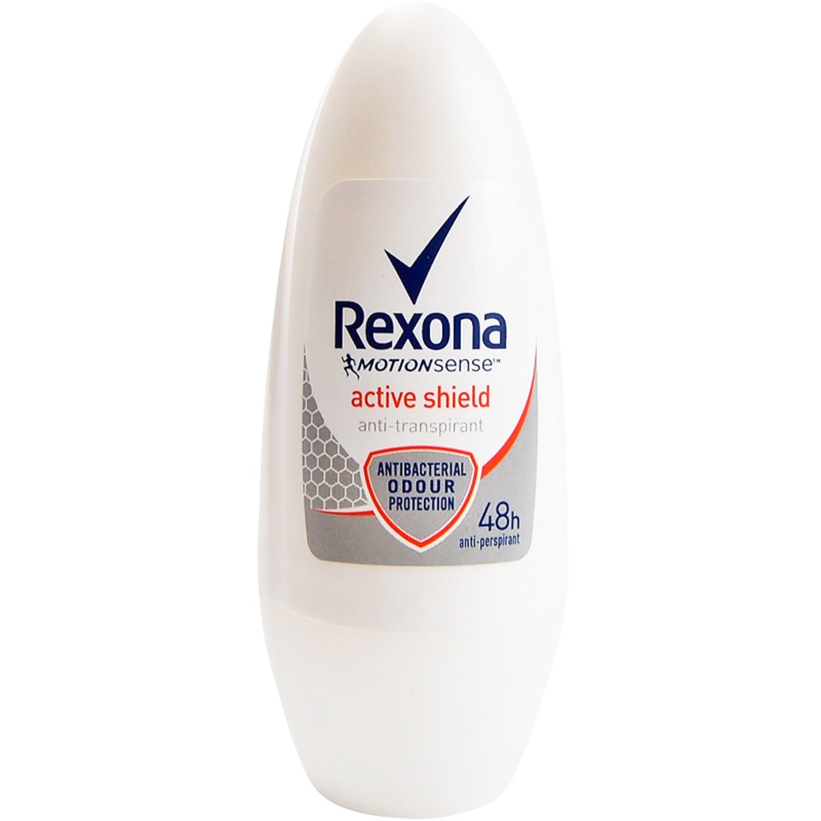 Rexona Anti-Transpirant Roll On Active Shield 48h Αποσμητικό, 48ωρη Προστασία από την Κακοσμία & τα Βακτήρια 50ml