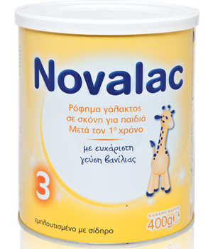 Novalac Νο 3 Ρόφημα Γάλακτος Σε Σκόνη Για Παιδιά Μετά Τον 1o Χρόνο 400gr