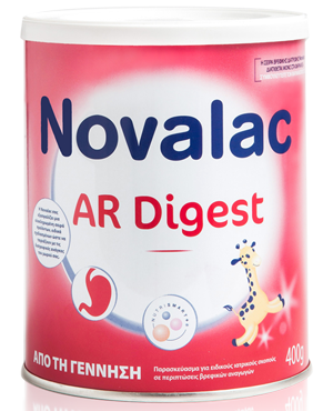 Novalac AR Digest Παρασκεύασμα Για Ειδικούς Ιατρικούς Σκοπούς Σε Περιπτώσεις Βρεφικών Αναγωγών Από Την Γέννηση 400gr