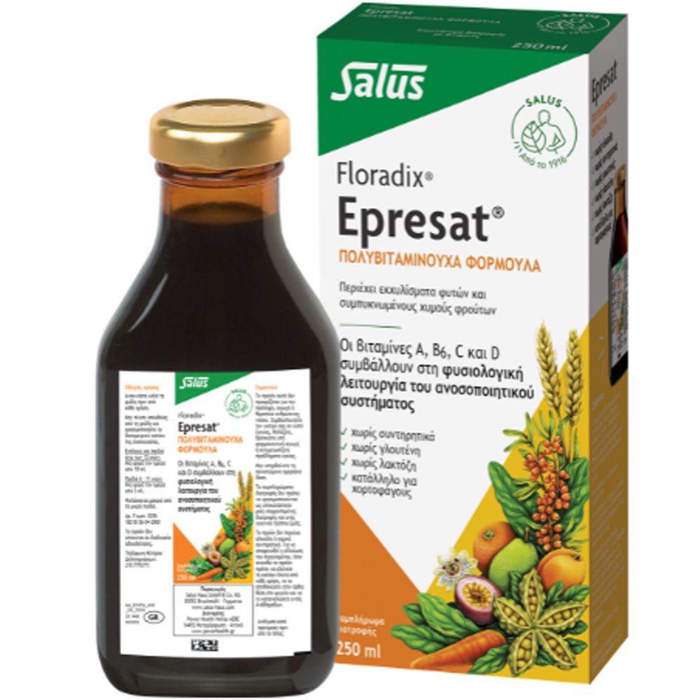 Floradix Epresat Συμπλήρωμα Διατροφής Πολυβιταμινών για την Υποστήριξη του Ανοσοποιητικού Συστήματος & Πνευματική Διαύγεια 250ml
