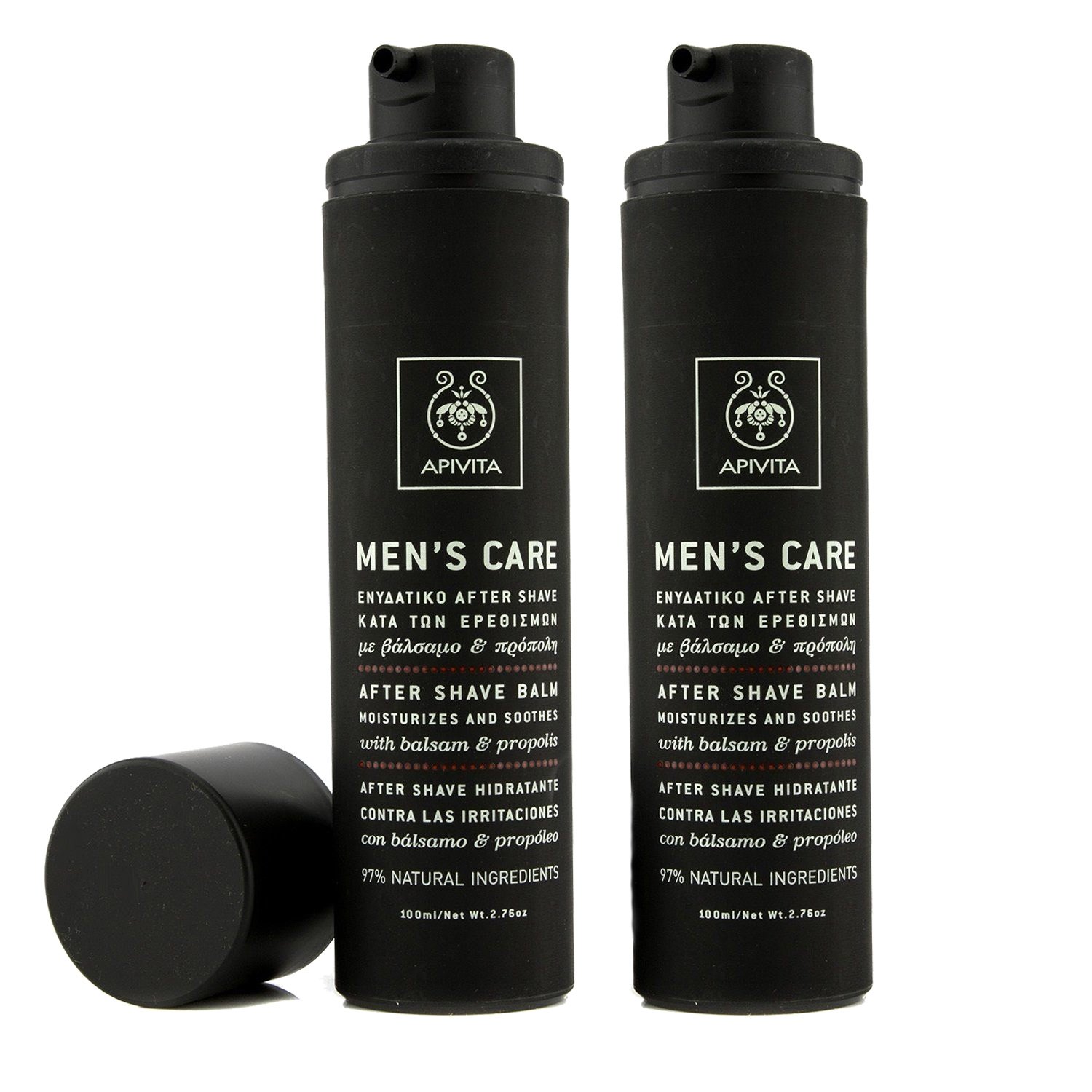 Apivita Πακέτο Προσφοράς Mens Care After Shave Balm With Balsam & Propolis Ενυδατικό After Shave 2x100ml 1+1 Δώρο