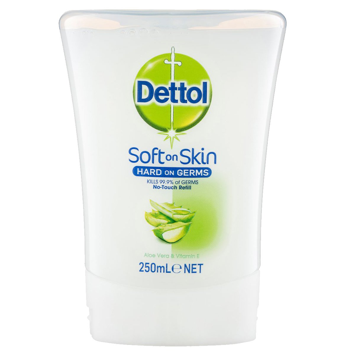 Dettol No-Touch Refill Αντιβακτηριδιακό Κρεμοσάπουνο Ανταλλακτικό Aloe Vera & Vitamin E 250ml