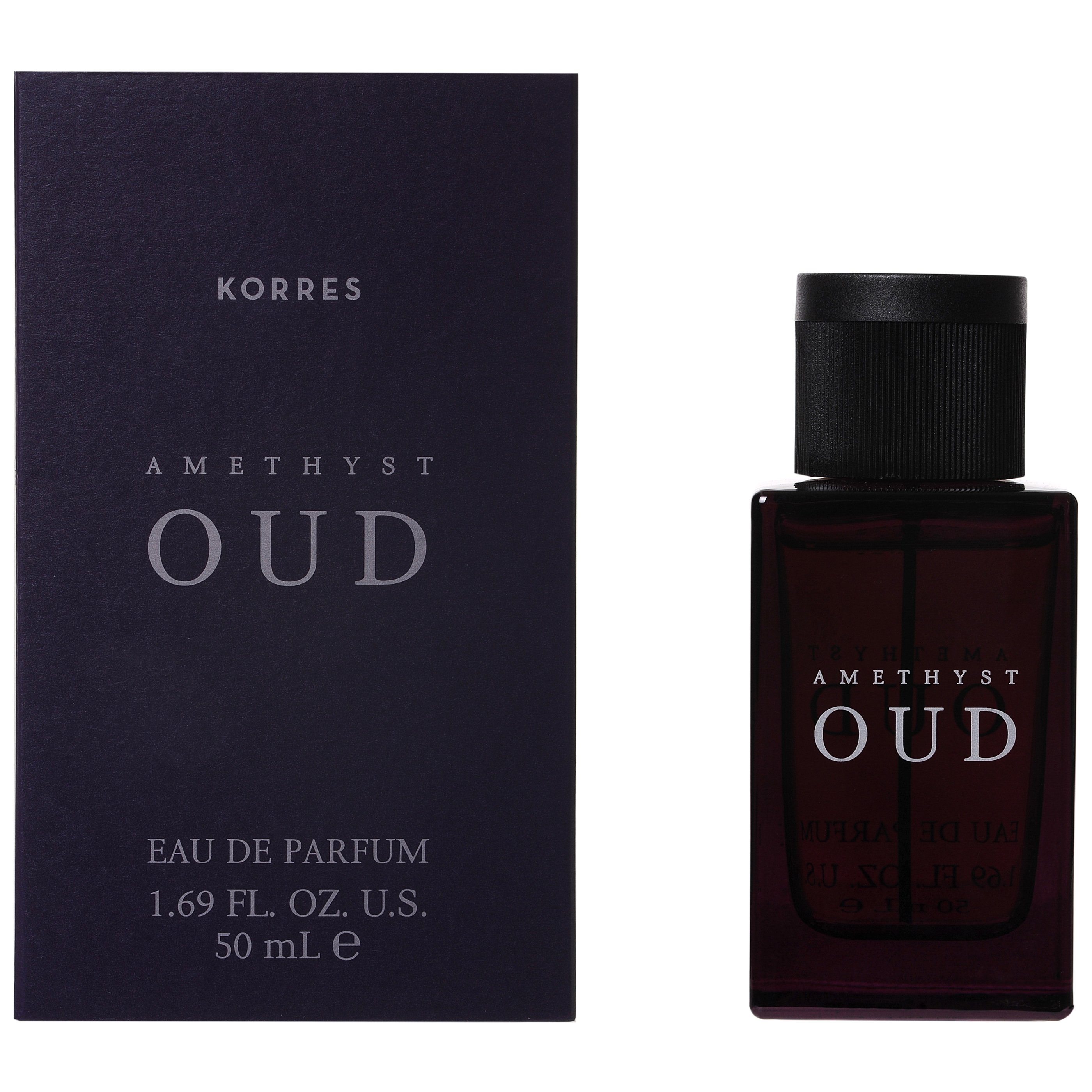 Korres Eau De Parfum Amethyst Oud Γυναικείο Σαγηνευτικό Άρωμα με Νότες από Εσπεριδοειδή,Vetiver Γεράνι & Λεβάντα 50ml