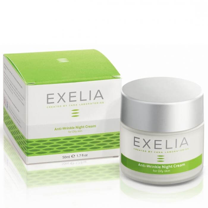 Exelia Anti-Wrinkle Night Cream Αντιρυτιδική Κρέμα Νυκτός Για Λιπαρά Δέρματα 50ml