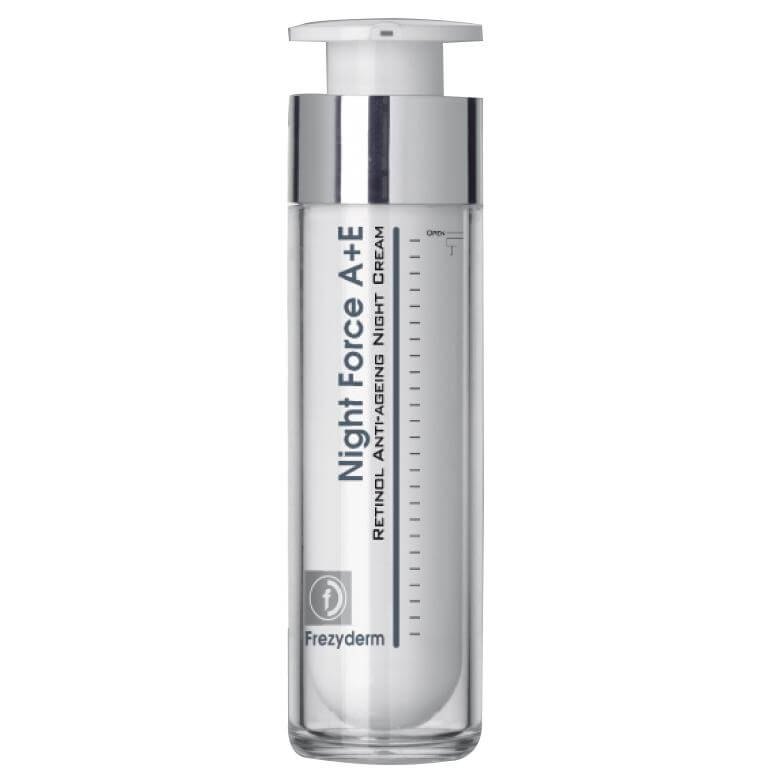 Frezyderm Night Force A+E Cream Αντιγηραντική Κρέμα Νύχτας Με Ρετινόλη Και Βιταμίνη Ε 50ml