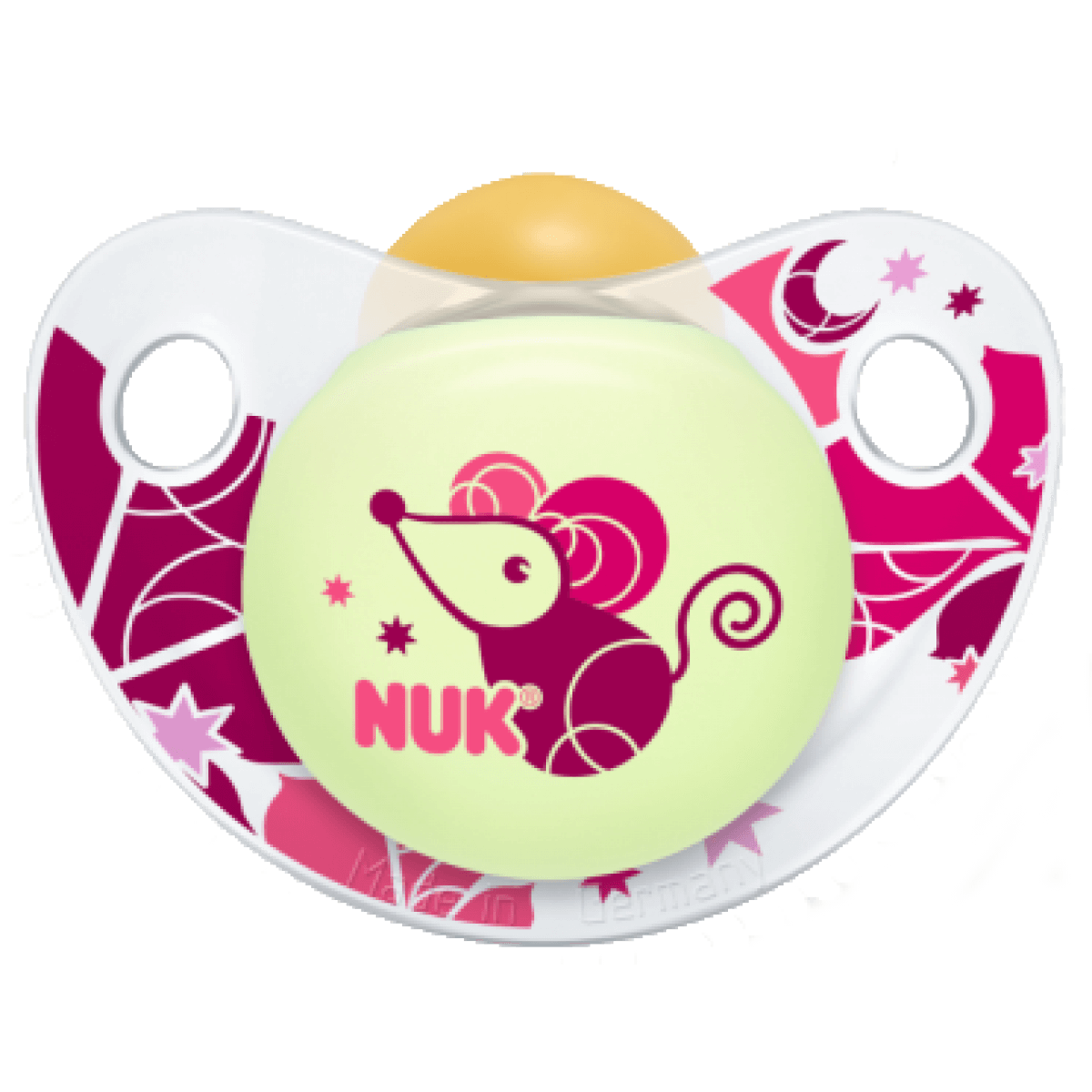 Nuk Trendline Night & Day Πιπίλα Καουτσούκ Χωρίς Κρίκο BPA Free – Μέγεθος 3 (18-36 μηνών)