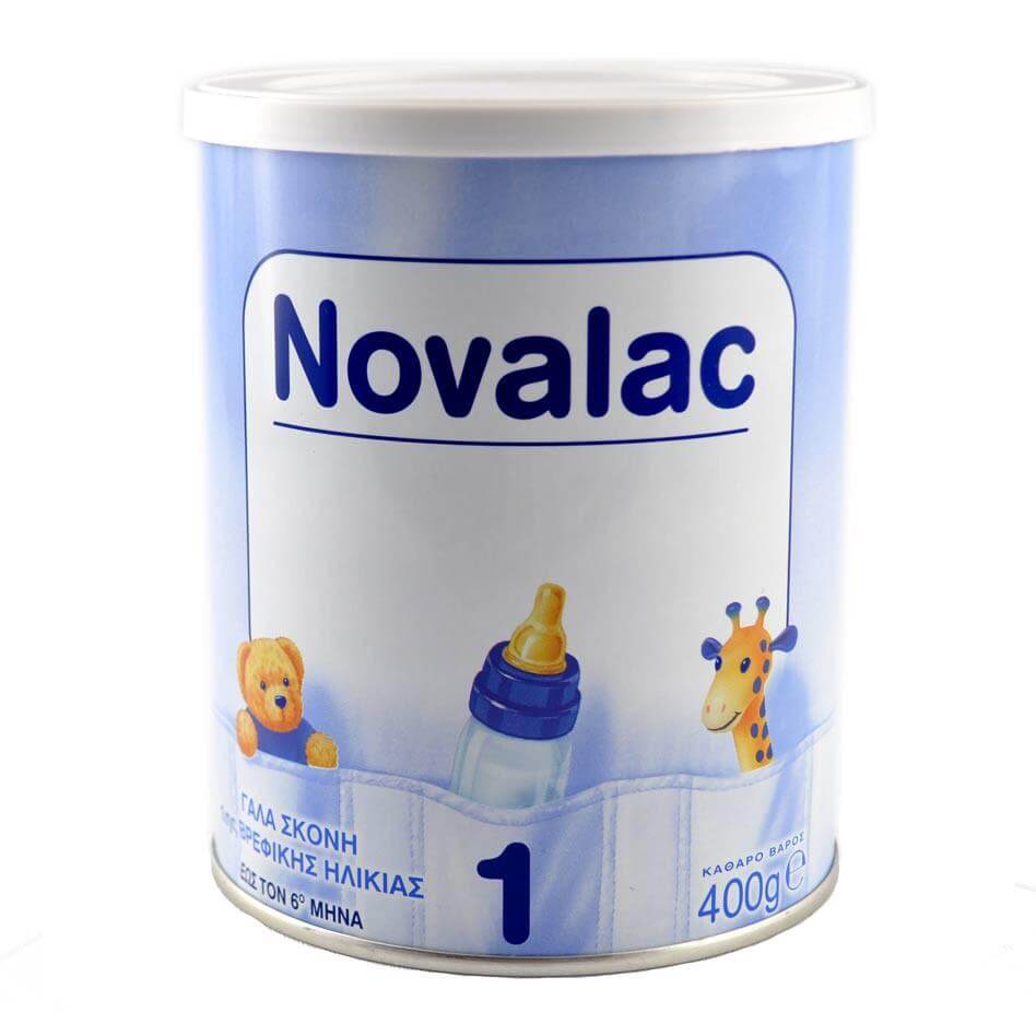 Novalac No1 Γάλα Σκόνη 1ης Βρεφικής Ηλικίας Έως Τον 6ο Μήνα 400gr