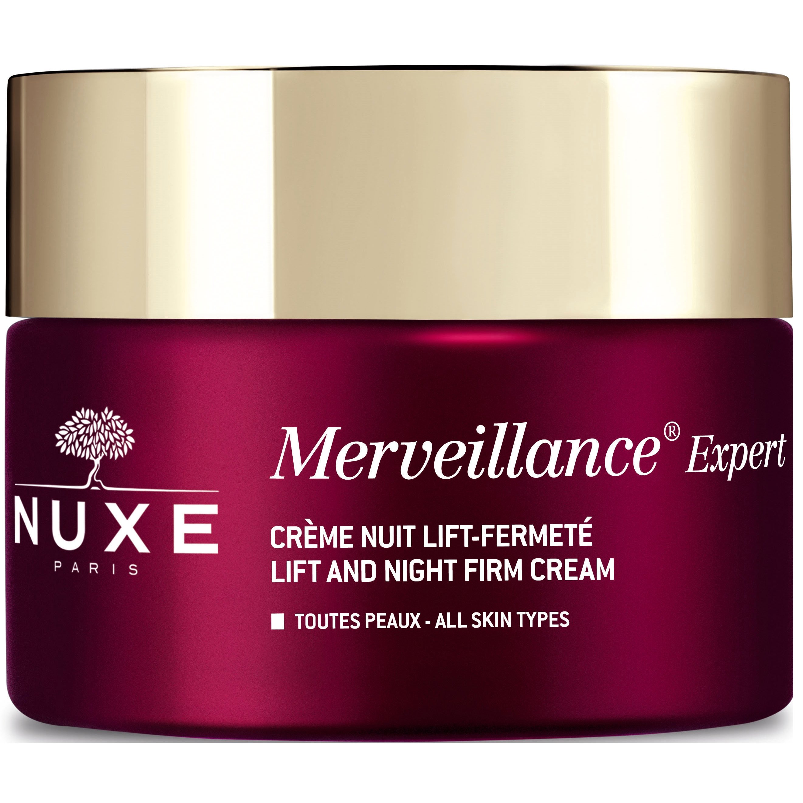 Nuxe Merveillance Expert Lift And Night Firm Cream Κρέμα Νυκτός Κατά των Ορατών Ρυτίδων Έκφρασης 50ml