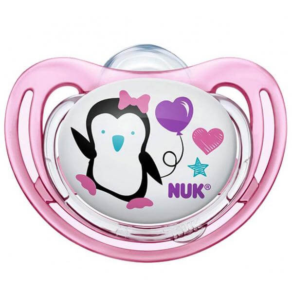 Nuk Freestyle Πιπίλα Σιλικόνης με Κρίκο Χωρίς BPA – Μέγεθος 1 (0-6 μηνών)