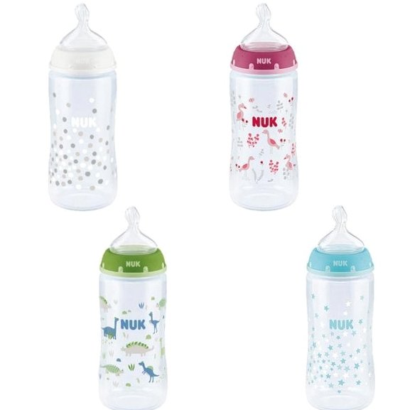 NUK First Choice Μπιμπερό Πολυπροπυλενίου Θηλή Σιλικόνης 300ml – ροζ