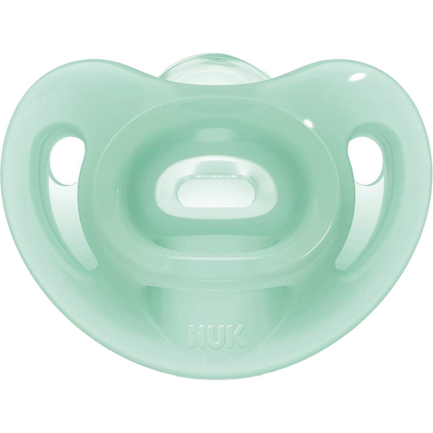 Nuk Sensitive Silicone Soother 0-6m Πιπίλα από 100% Σιλικόνη Εξαιρετικά Μαλακή & Εύκαμπτη 1 Τεμάχιο - Πράσινο