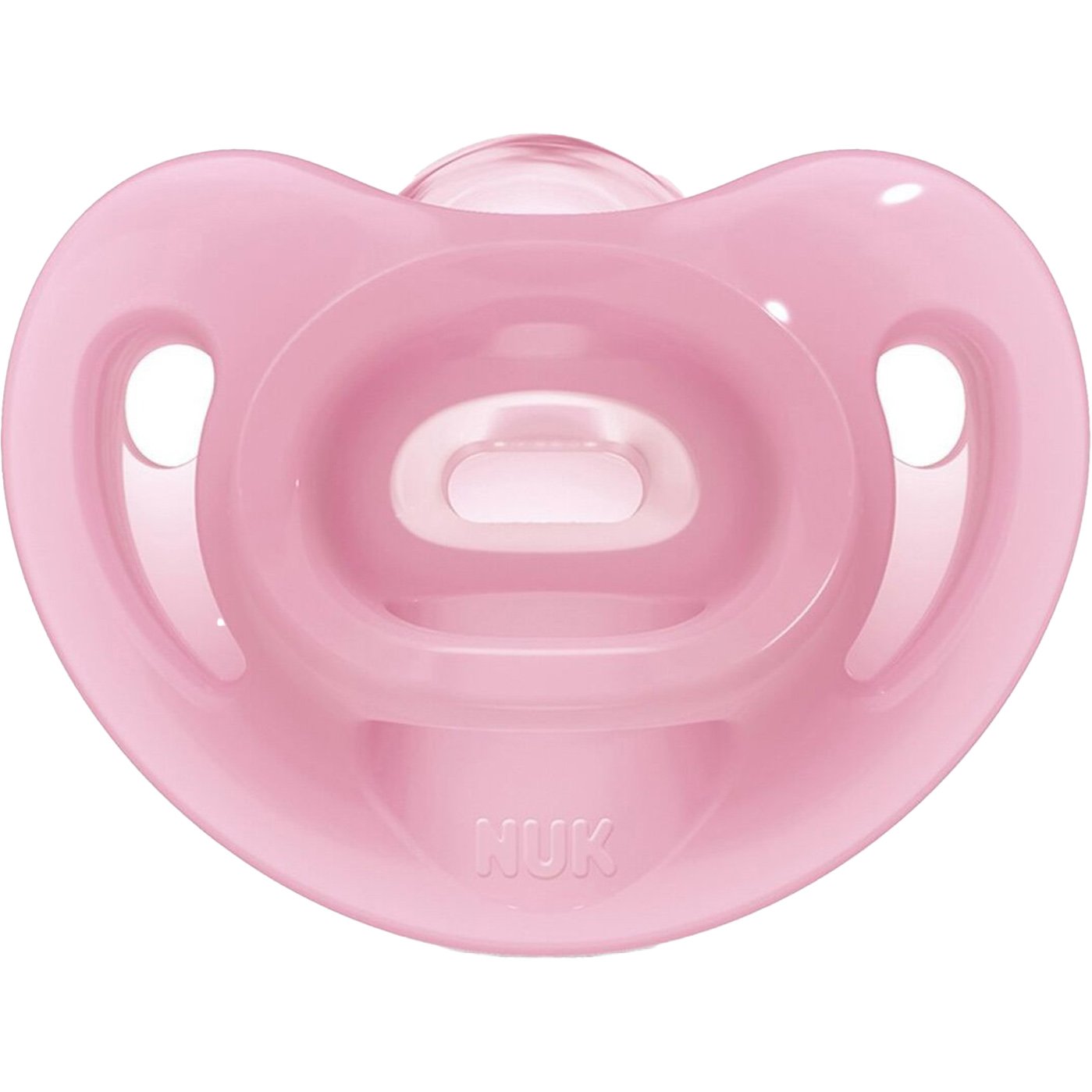 Nuk Sensitive Silicone Soother 6-18m Πιπίλα από 100% Σιλικόνη Εξαιρετικά Μαλακή & Εύκαμπτη 1 Τεμάχιο - Ροζ