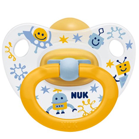 Nuk Classic Happy Kids Πιπίλα Καουτσούκ 0-6 Μηνών 1 Τεμάχιο