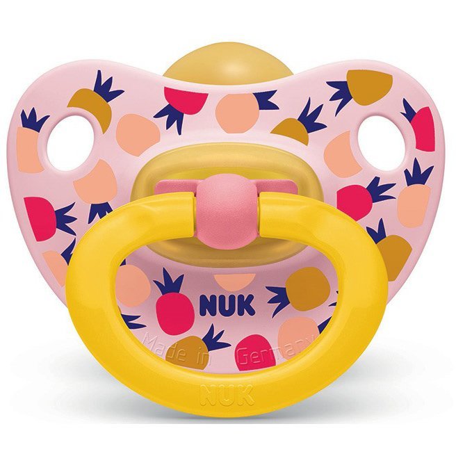Nuk Classic Happy Kids Πιπίλα απο Καουτσούκ με Κρίκο Μεγέθους 3 (18-36 Μηνών) 1τμχ