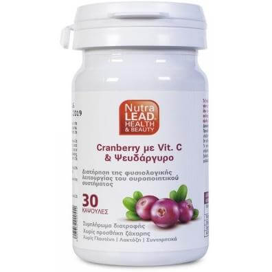 Nutralead Cranberry με Βιταμίνη C & Ψευδάργυρο 30caps