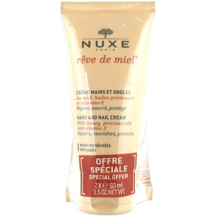 Nuxe Πακέτο Προσφοράς Reve de Miel Crème Mains et Ongles Κρέμα Χεριών Θρέψης Αναπληρώνει τα Λιπίδια & Ενυδατώνει σε Βάθος 2x50ml