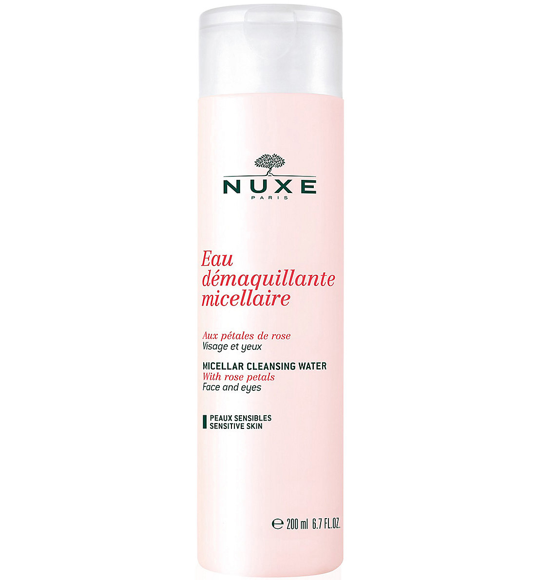 Nuxe Eau Demaquillante Micellaire With Rose Petals Απαλό Νερό Καθαρισμού με Εκχυλίσματα από Τριαντάφυλλο 200ml