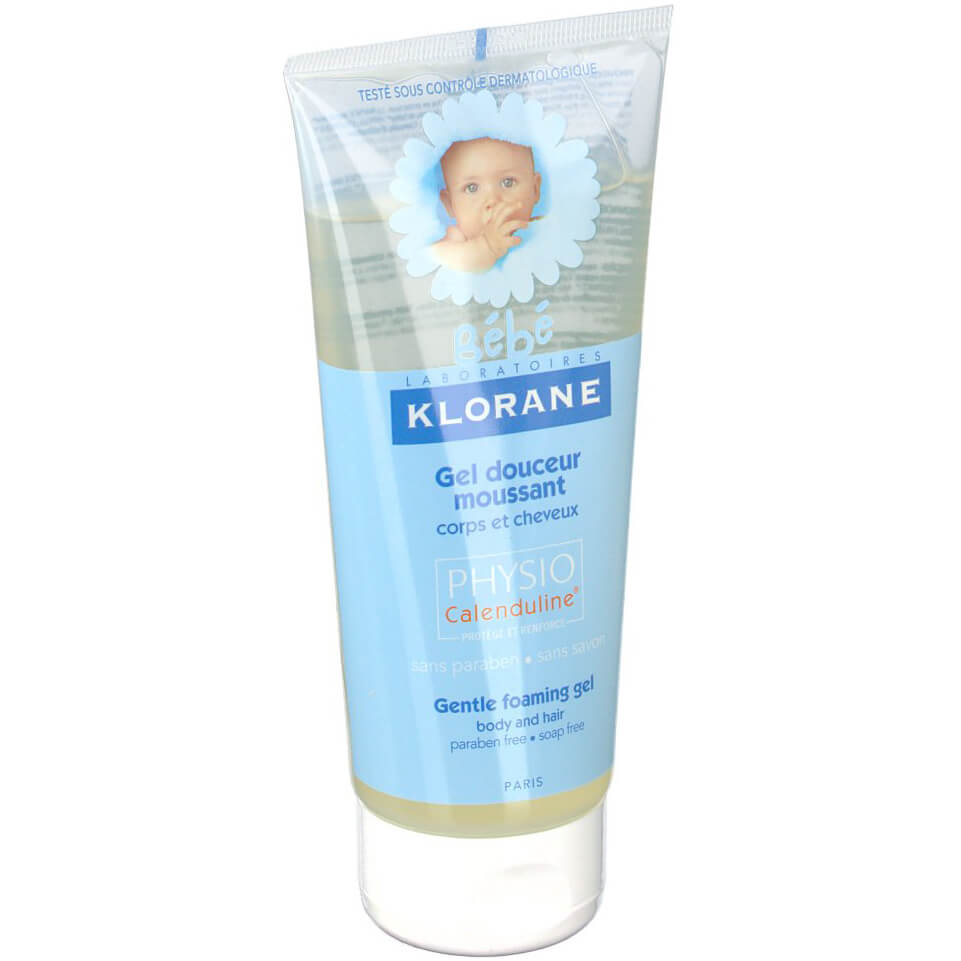 Klorane Gel Douceur Moussant Corps et Cheveux Απαλό Βρεφικό Αφρόλουτρο για Πρόσωπο & Σώμα 200ml Promo -25%