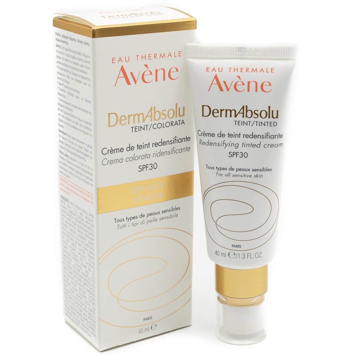 Avene DermAbsolu Creme De Teint Redensifiante Spf30 Κρέμα Νεότητας με Χρώμα,Δρα στα Ορατά Σημάδια Γήρανσης της Επιδερμίδας 40ml