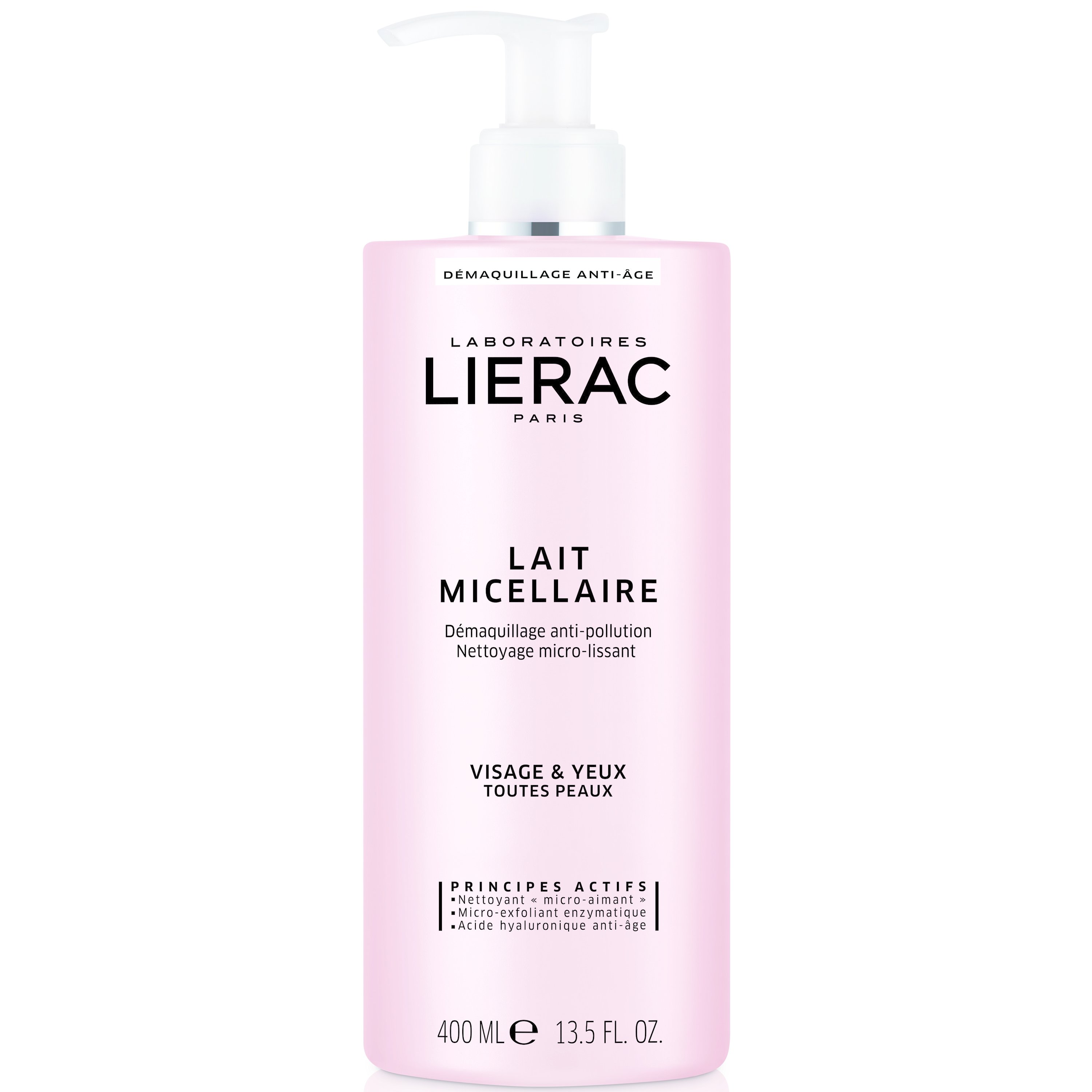 Lierac Lait Micellaire Anti-Pollution Demaquillage Γαλάκτωμα Καθαρισμού-Ντεμακιγιάζ,Πρόσωπο-Μάτια,Όλοι οι Τύποι 400ml