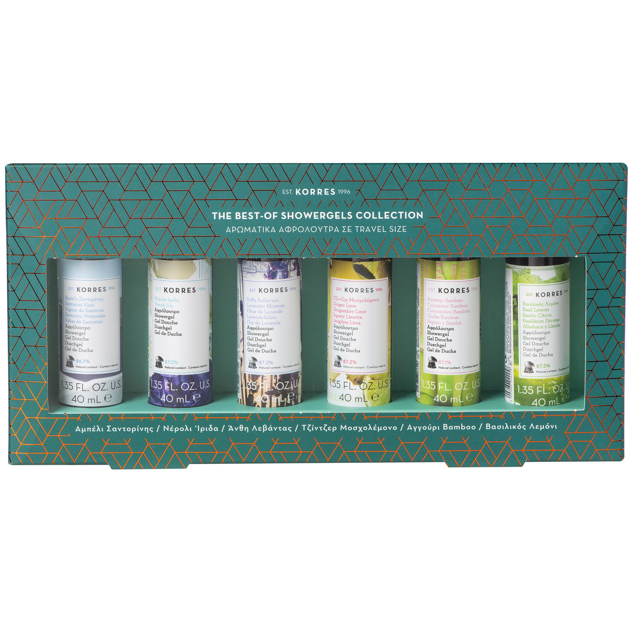 Korres Πακέτο Προσφοράς The Best-Of Showergels Collection Αρωματικά Αφρόλουτρα Travel Size 6x40ml σε Ειδική Τιμή
