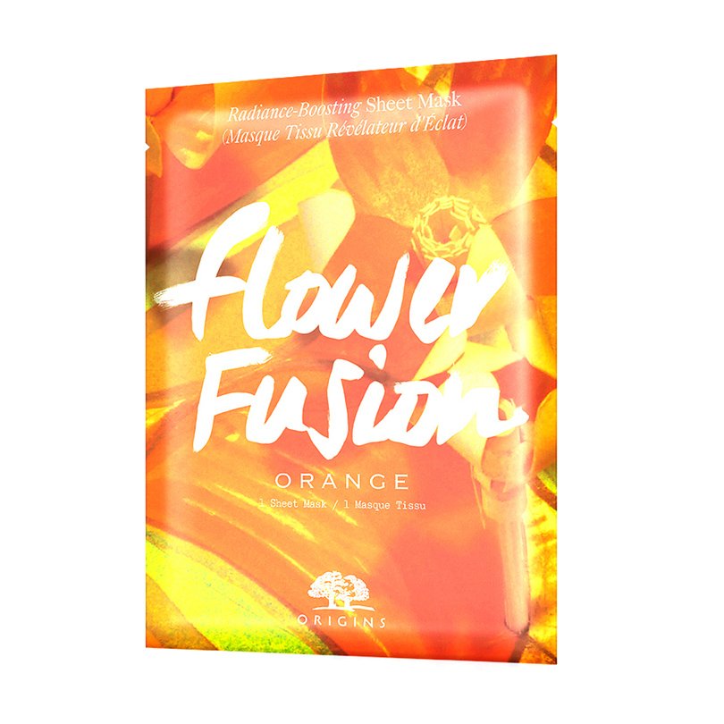 Origins Flower Fusion Radiance-Boosting Sheet Mask Orange Μάσκα Προσώπου Αποτοξινωτικής Δράσης Ιδανική για Θαμπή Επιδερμίδα