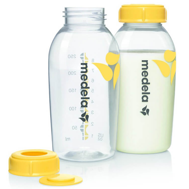 Medela Φιάλες Μητρικού Γάλακτος Χρώμα Κίτρινο 2 τεμάχια x 250ml
