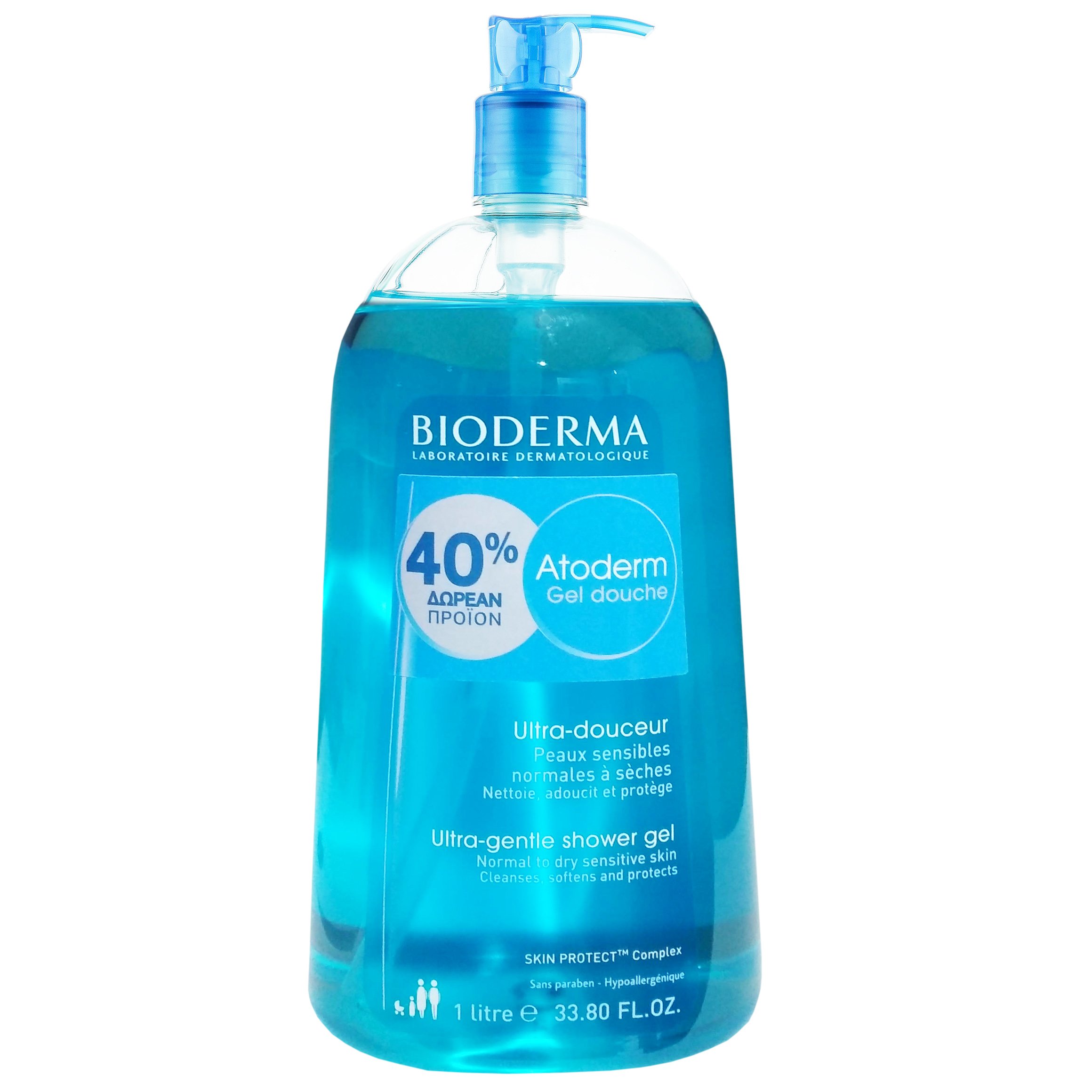 Bioderma Atoderm Gel Douche Καθημερινό, Απαλό Αφρόλουτρο Χωρίς Σαπούνι που Σέβεται το Δέρμα 1L
