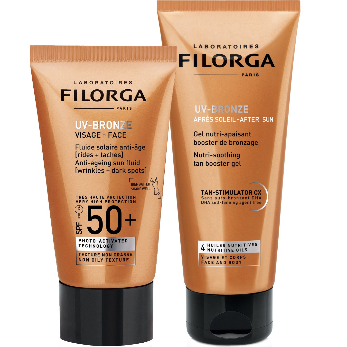 Filorga Πακέτο Προσφοράς UV-Bronze Face Spf50+, Αντηλιακή, Αντιγηραντική Κρέμα Προσώπου 40ml & UV Bronze After Sun 50ml