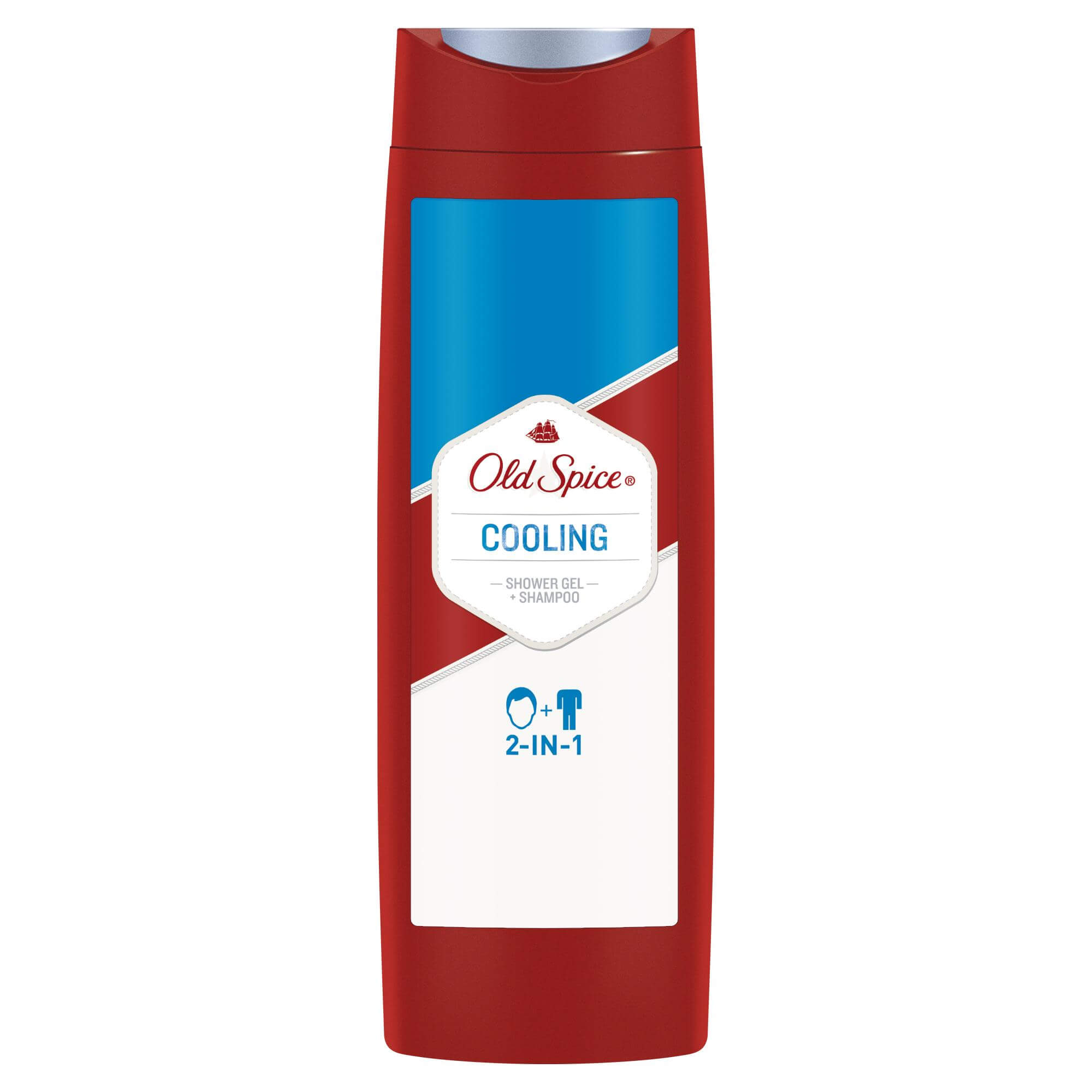 Old Spice Shower Gel & Hair Shampoo Cooling 2 in 1 Αφροντούς & Σαμπουάν Αναζωογονητικό Άρωμα 400ml