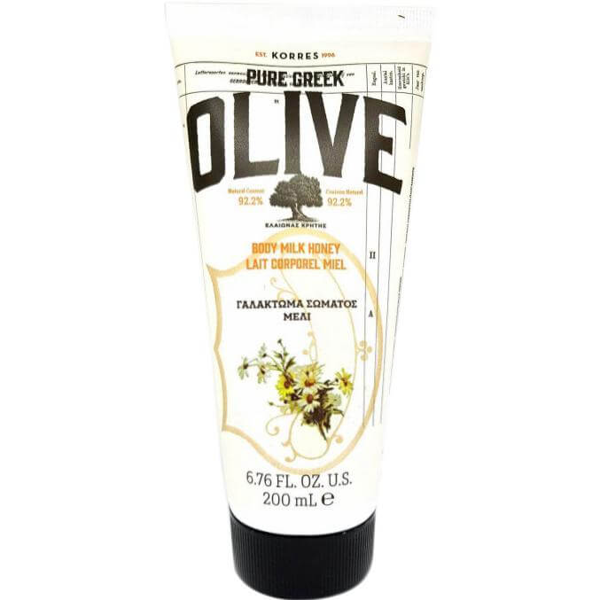 Korres Pure Greek Olive Body Milk Honey Ενυδατικό Γαλάκτωμα με Εξαιρετικό Παρθένο Ελαιόλαδο & Άρωμα Μέλι 200ml