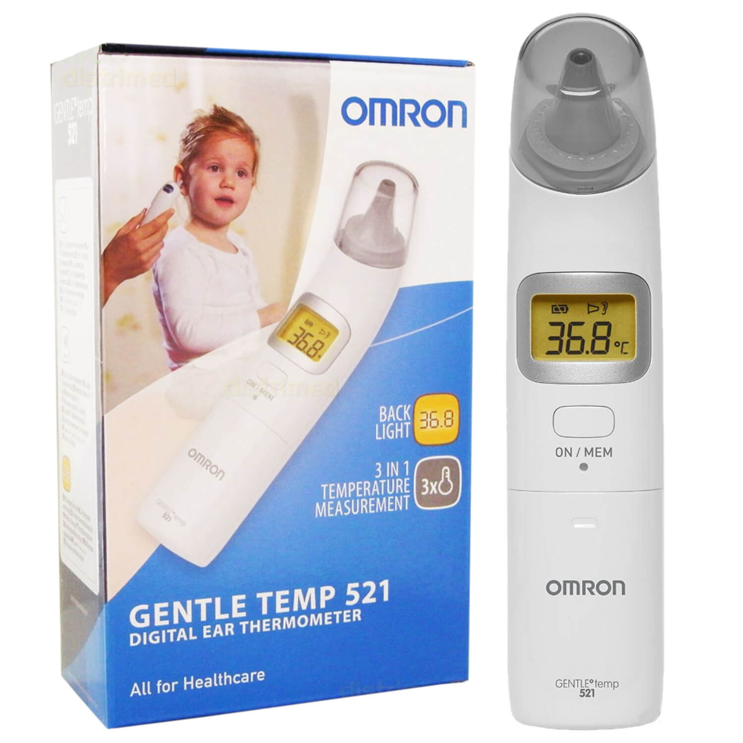 Omron Gentle Temp 521 Ψηφιακό Θερμόμετρο Αυτιού