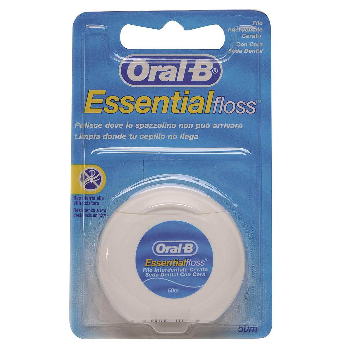 Oral-B Essential Floss Κηρωμένο Οδοντικό Νήμα 50m