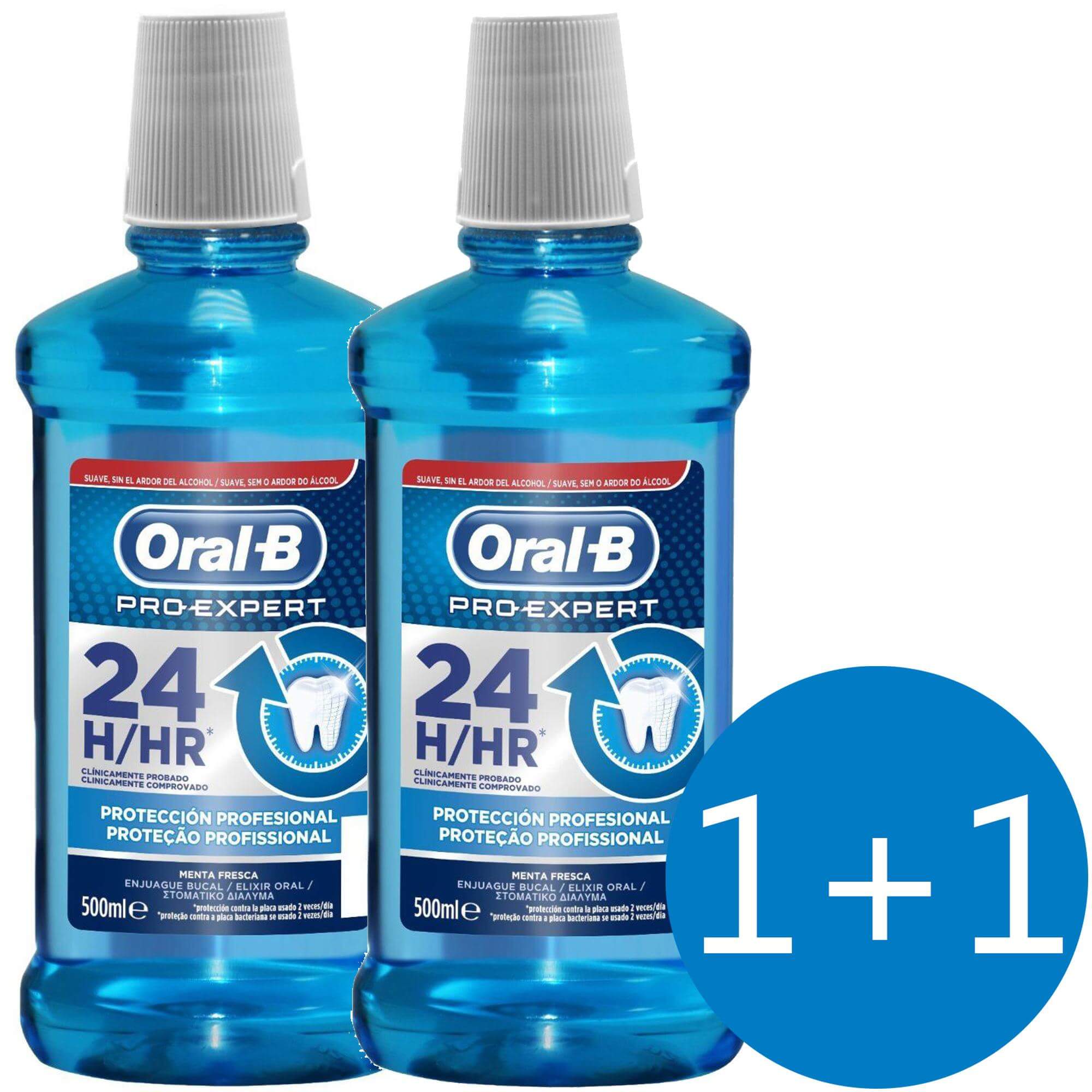 Oral b Πακέτο Προσφοράς Pro Expert 24hr Professional Protection Στοματικό Διάλυμα για 24ωρη Προστασία 500ml 1+1 Δώρο