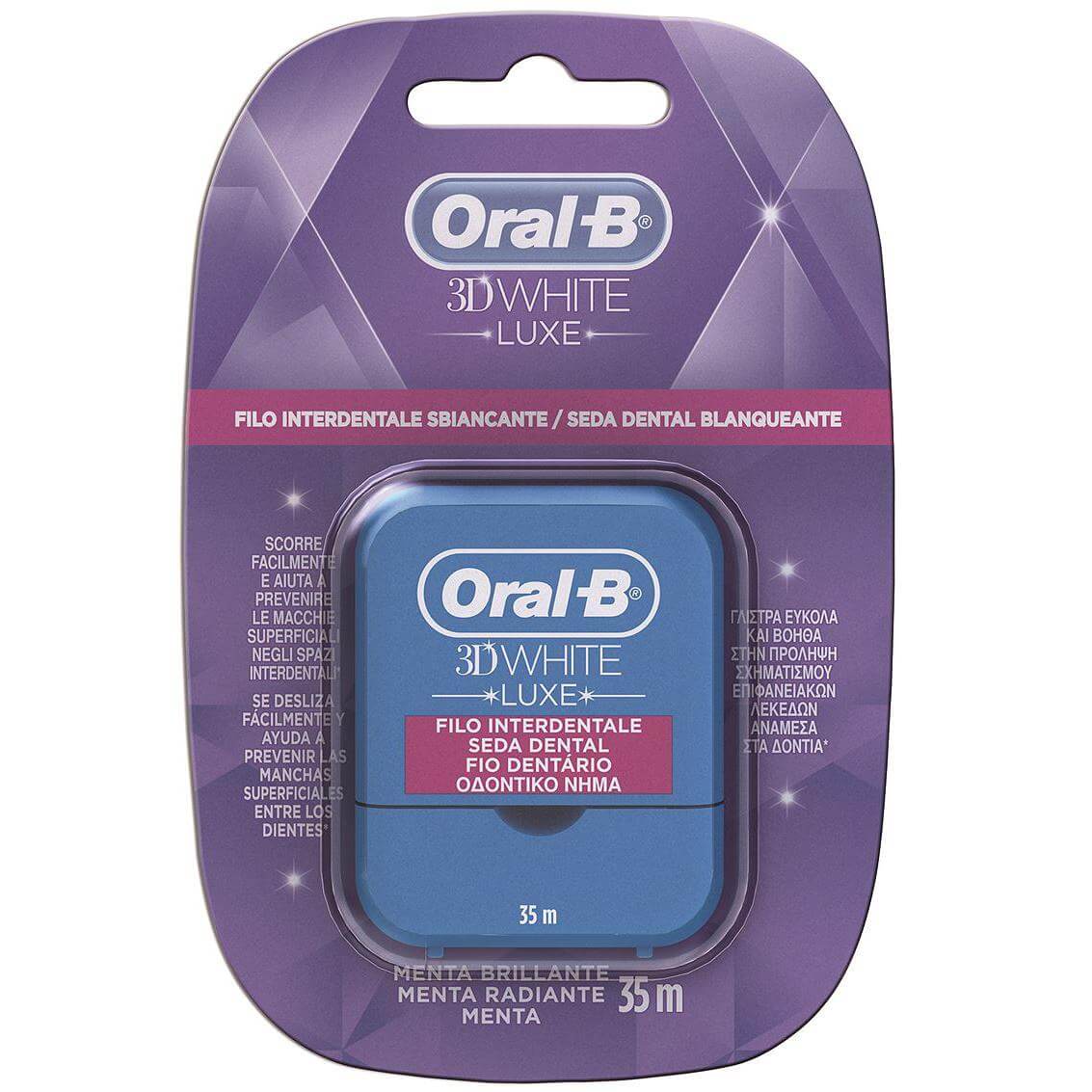 Oral-B 3DWhite Luxe Οδοντικό Νήμα για την Πρόληψη Λεκέδων 35m