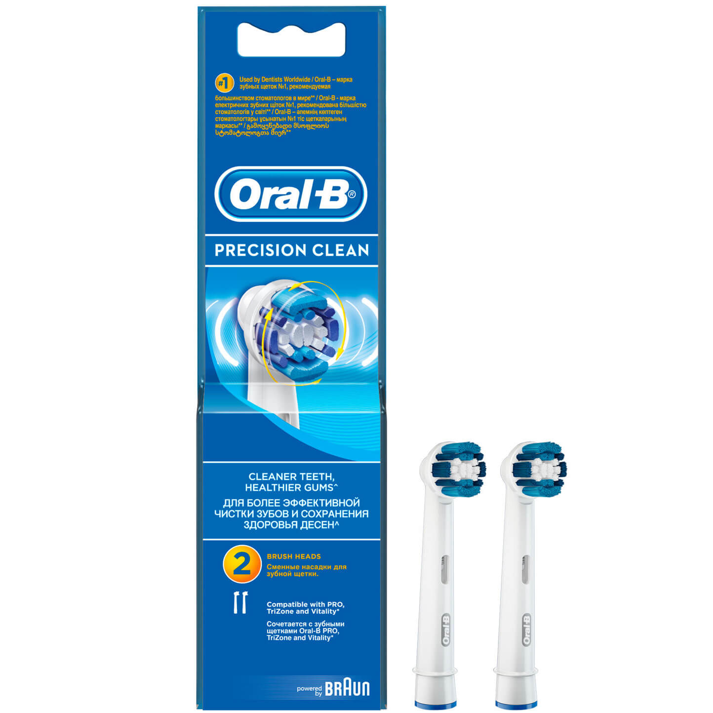 Oral-B Ανταλλακτικές Κεφαλές Βουρτσίσματος Precision Clean 2τμχ