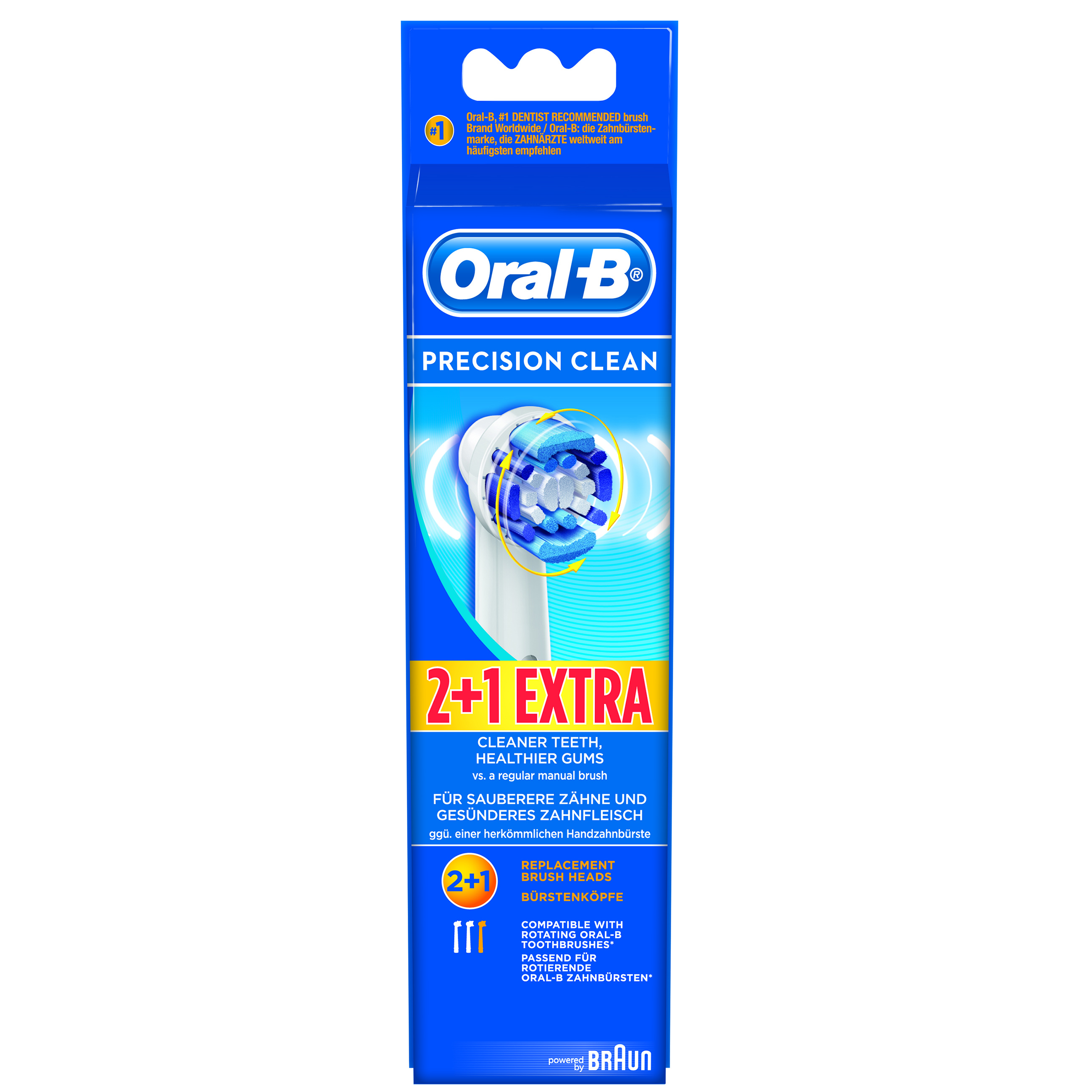 Oral-B Vitality Precision Clean Ανταλλακτικές Κεφαλές 2+1 Δώρο