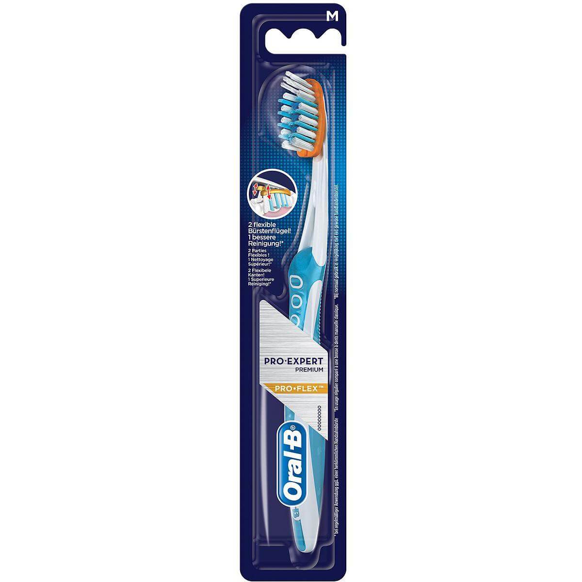 Oral B Pro Expert Premium Pro-Flex 38 Οδοντόβουρτσα με Κεφαλή με Ελαστικές Πλευρές Medium 1τεμάχιο