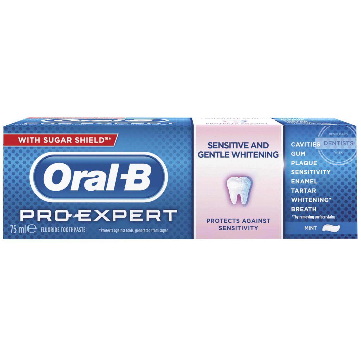 Oral B Pro Expert Sensitive & Whitening Οδοντόκρεμα για Ευαίσθητα Δόντια & Απαλή Λεύκανση 75ml