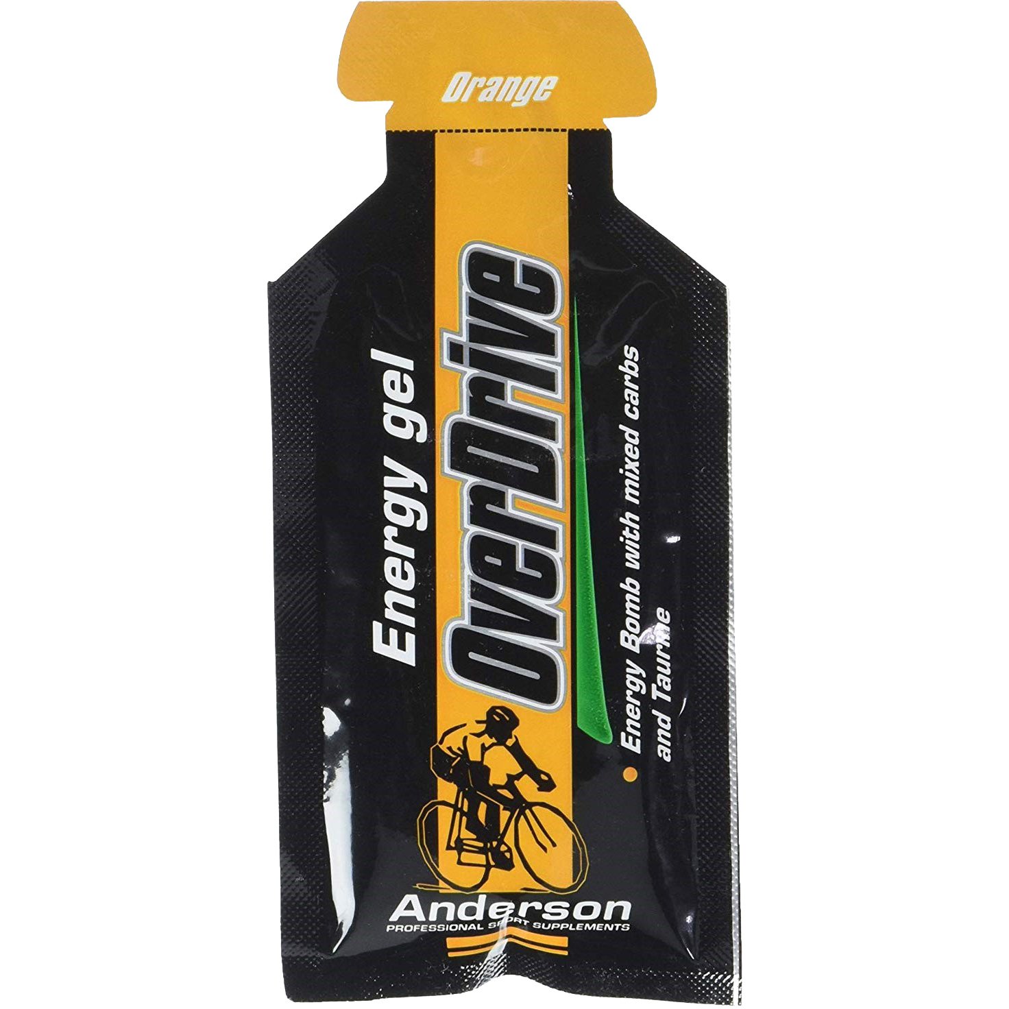 Anderson Over Drive Energy Gel Orange Βραδείας Απελευθέρωσης Υδατανθράκες Με Βάση Τη Μαλτοδεξτρίνη Τη Ταυρίνη Και Τα Σάκχαρα 30g