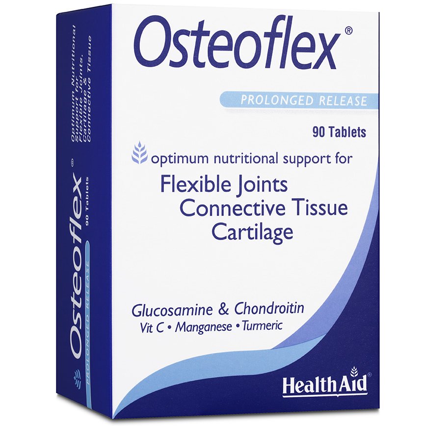 Health Aid Osteoflex Blister Γλυκοσαμίνη Χονδροϊτίνη Turmeric 90 Ταμπλέτες