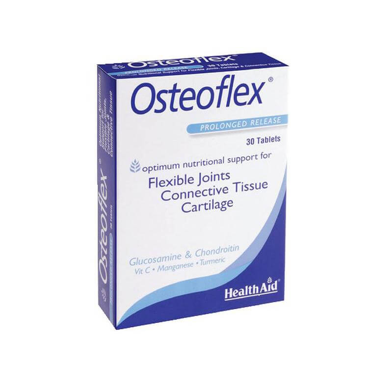 Health Aid Osteoflex Blister Γλυκοσαμίνη Χονδροϊτίνη Turmeric 30 Ταμπλέτες