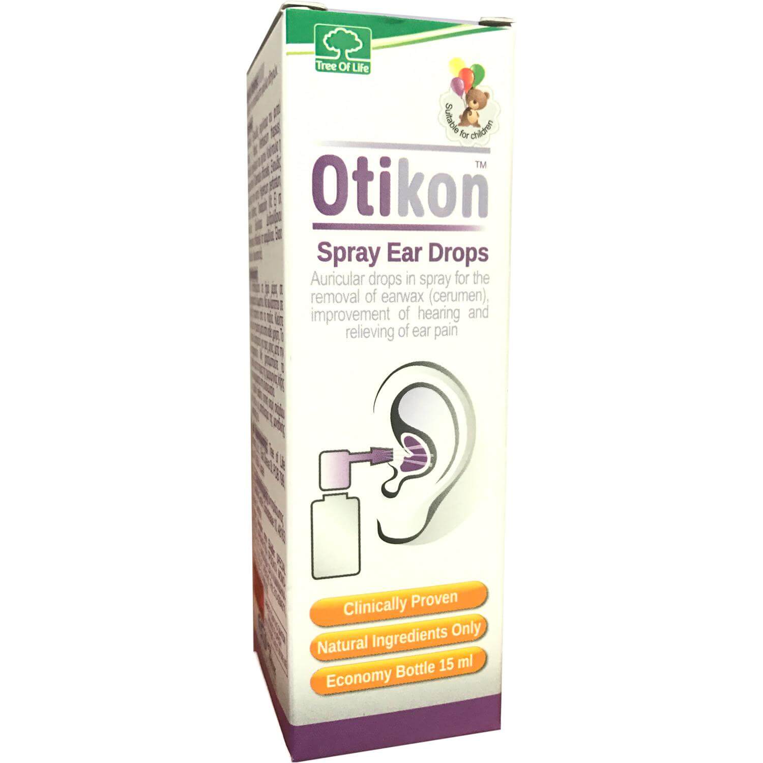 SM Pharmaceuticals Otikon Ωτικό Εκνέφωμα για την Απομάκρυνση της Κυψελίδας, Μόνο με Φυτικά Συστατικά 15ml
