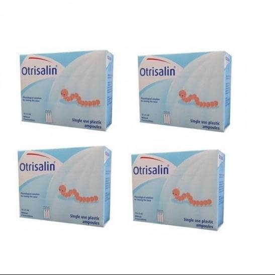 4 x Otrisalin Πλαστικές Αμπούλες 18×5 Καθαρισμός Μύτης